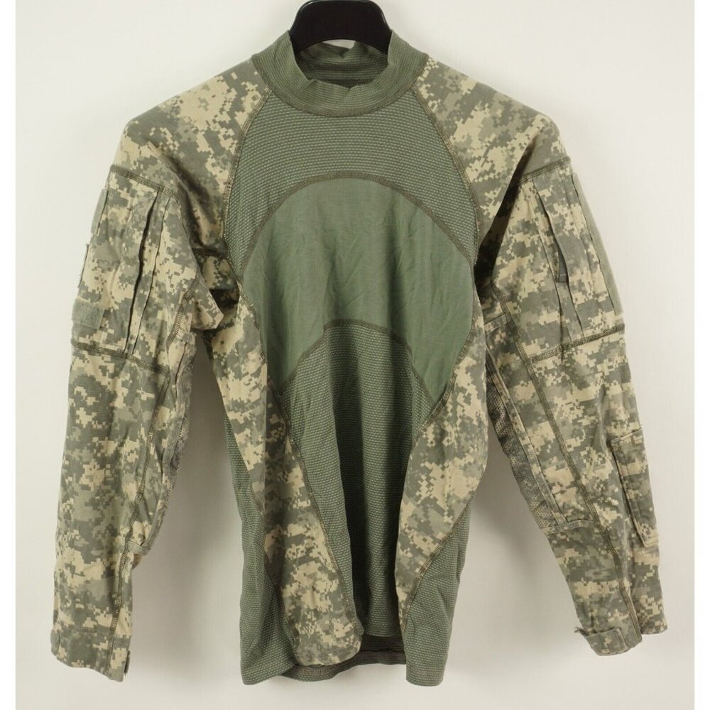 Sekri‎ Flame Resistant Military Combat Shirt Men's Medium Padded Shooting Camo